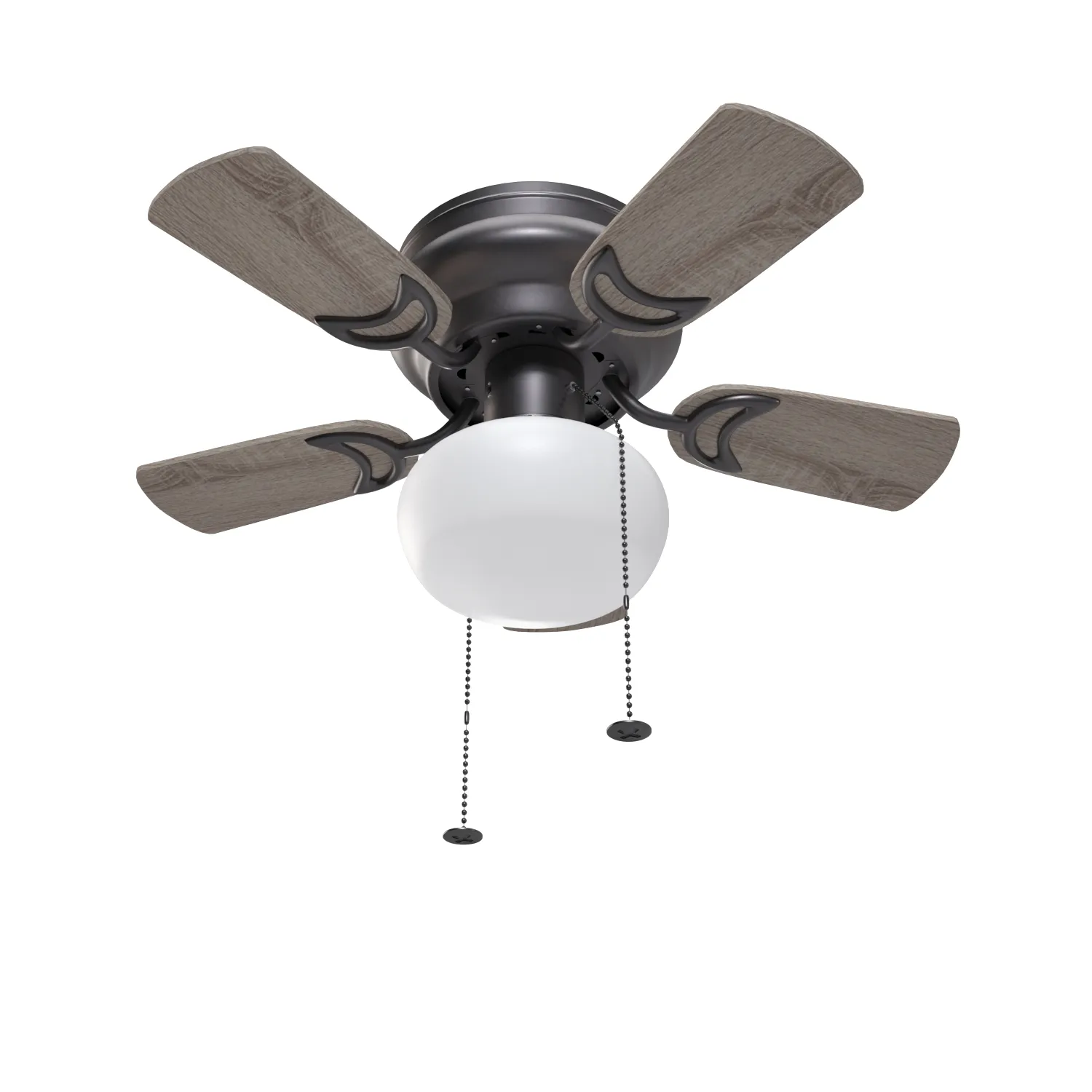 28 Inch Hero Espresso Pull Chain Ceiling Fan PBR 3D Model_06